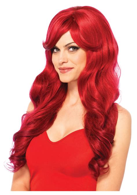 long red wig curly